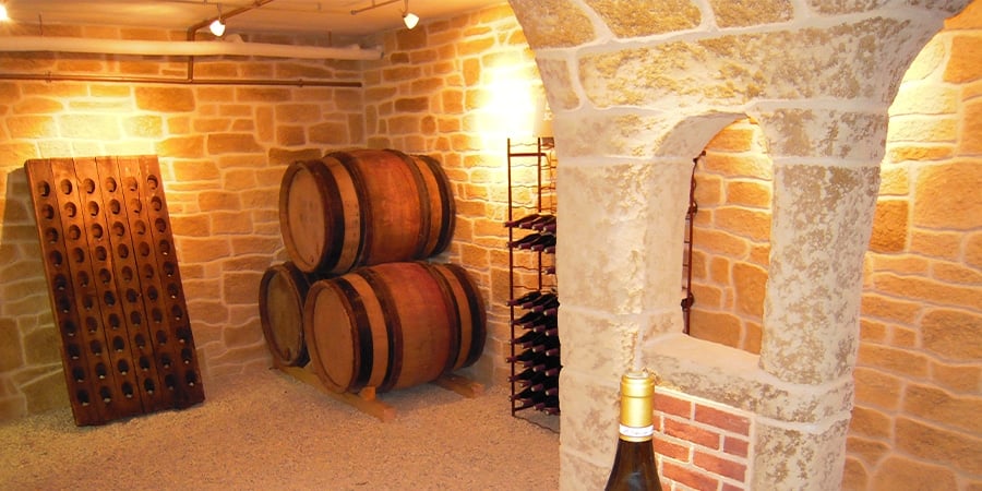 Sublime décoration de cette cave à vin -